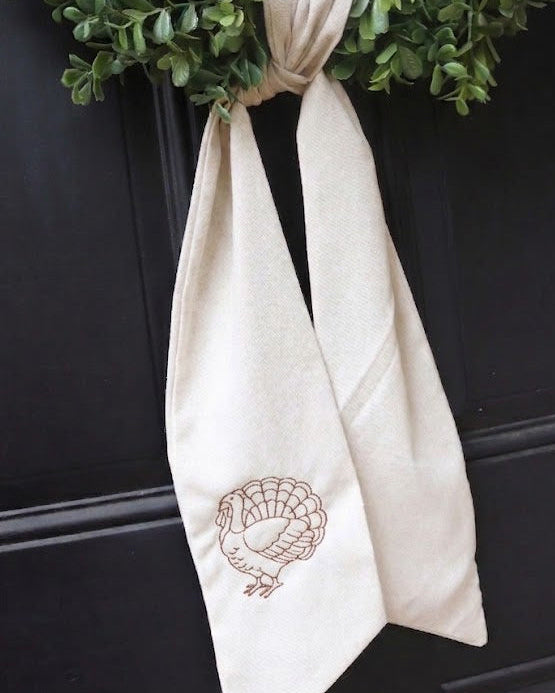 Give Thanks Wreath Sash