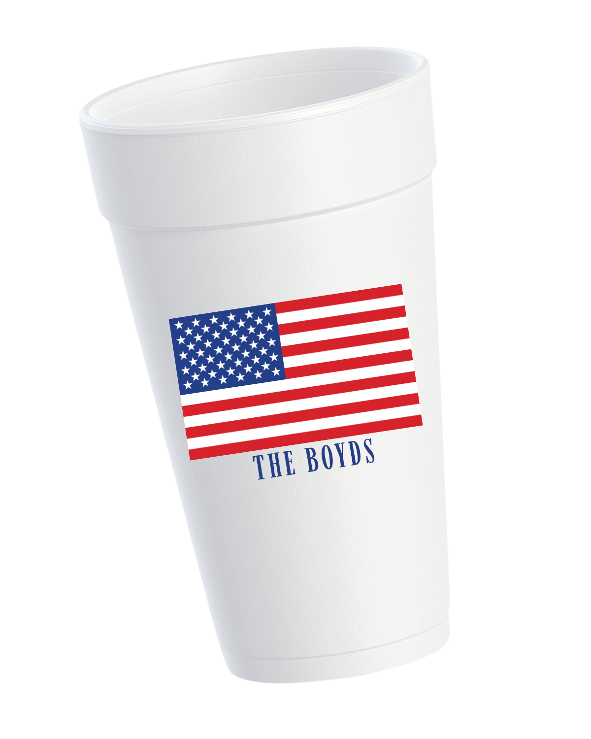 USA Namesake Styrofoam Cups