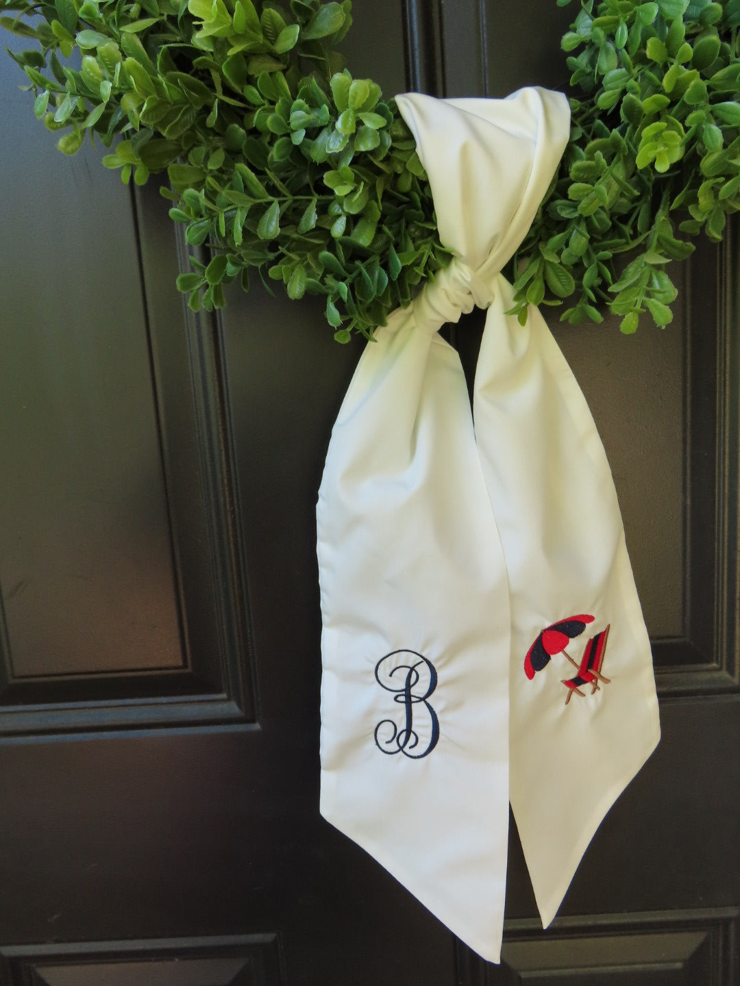 Seaside Social Wreath Sash