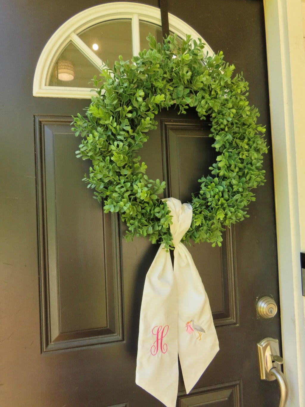 Oh Baby Wreath Sash