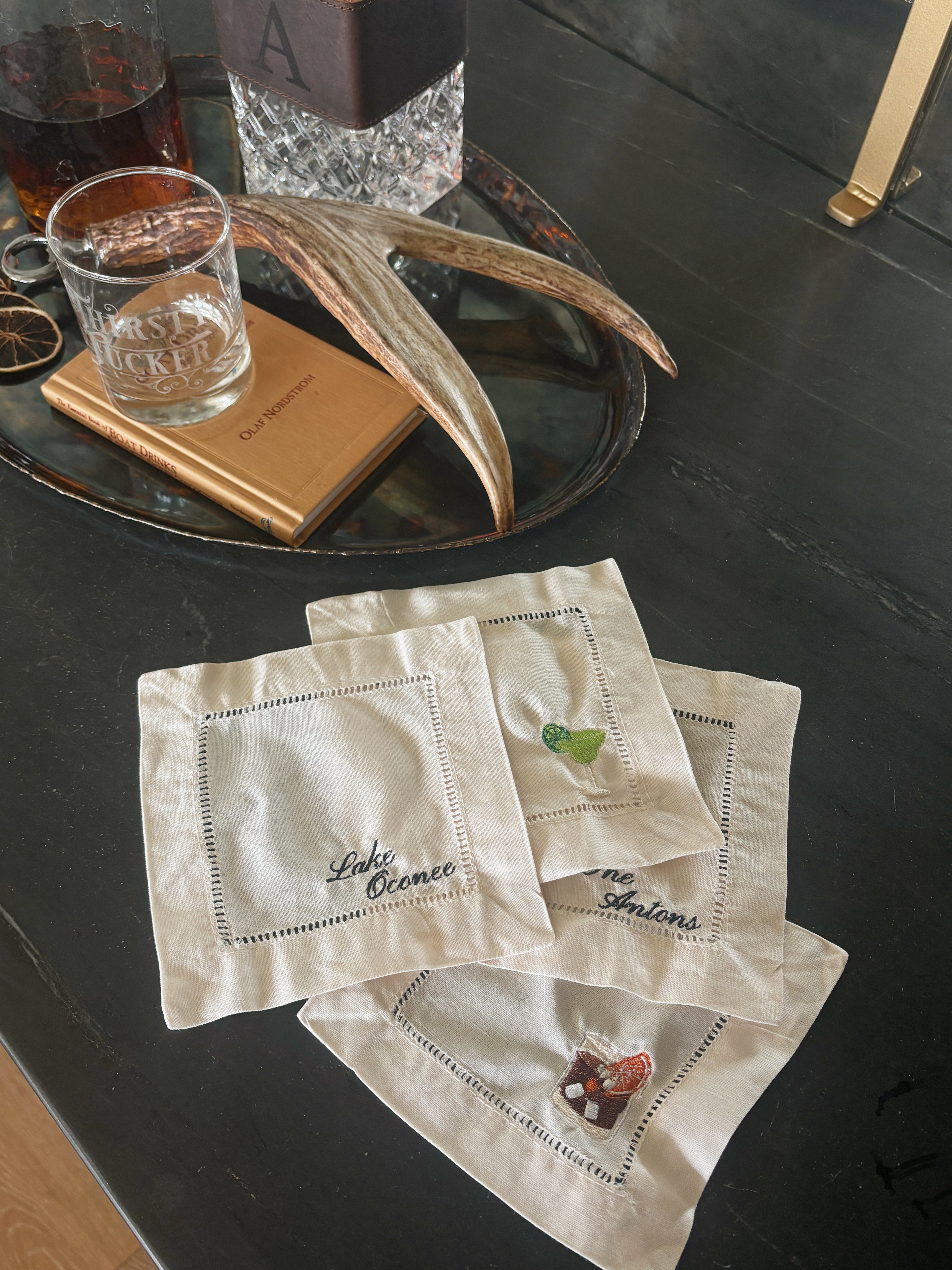 Custom Cocktail Napkin Set