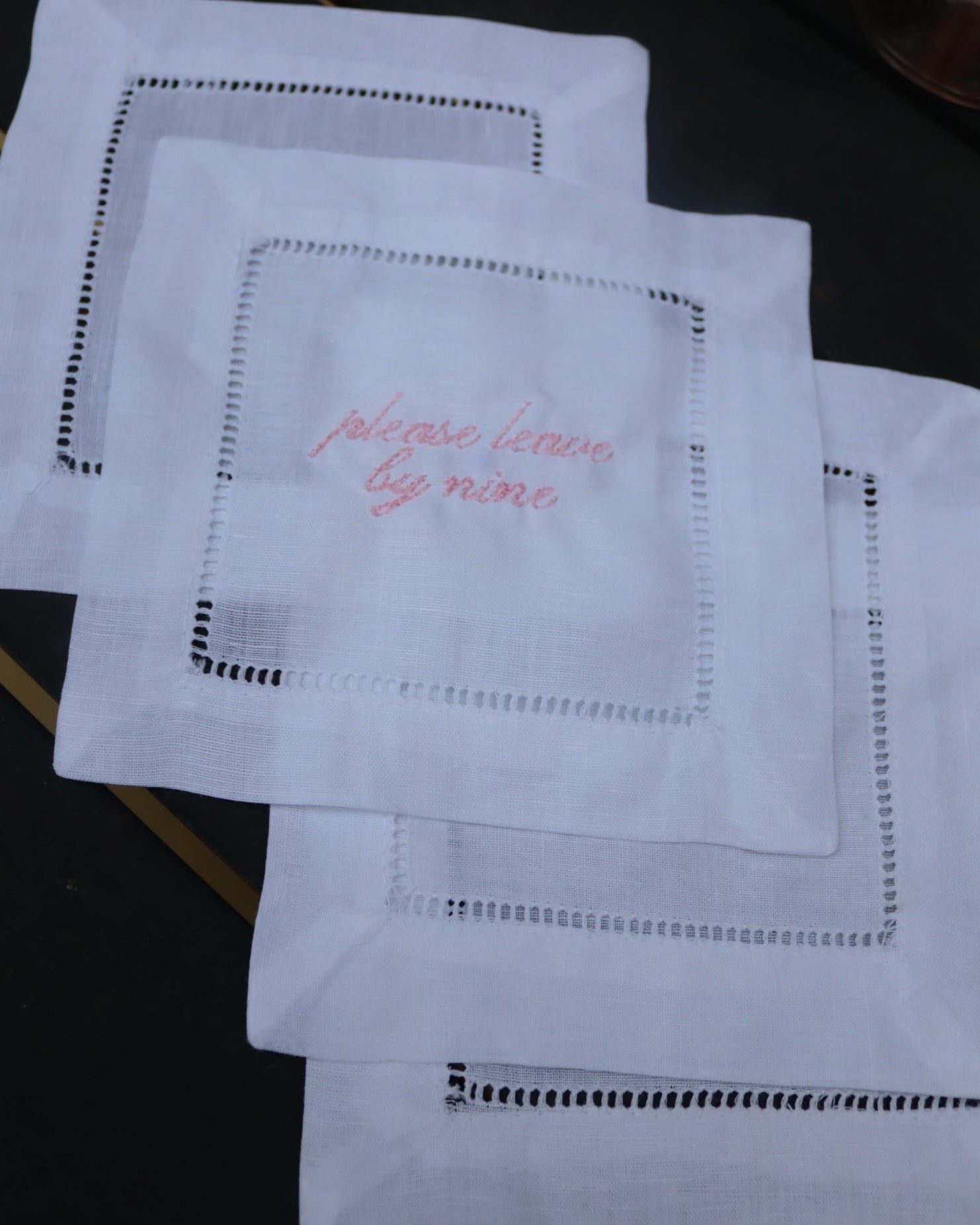 Please Leave by 9 Cocktail Napkin Set