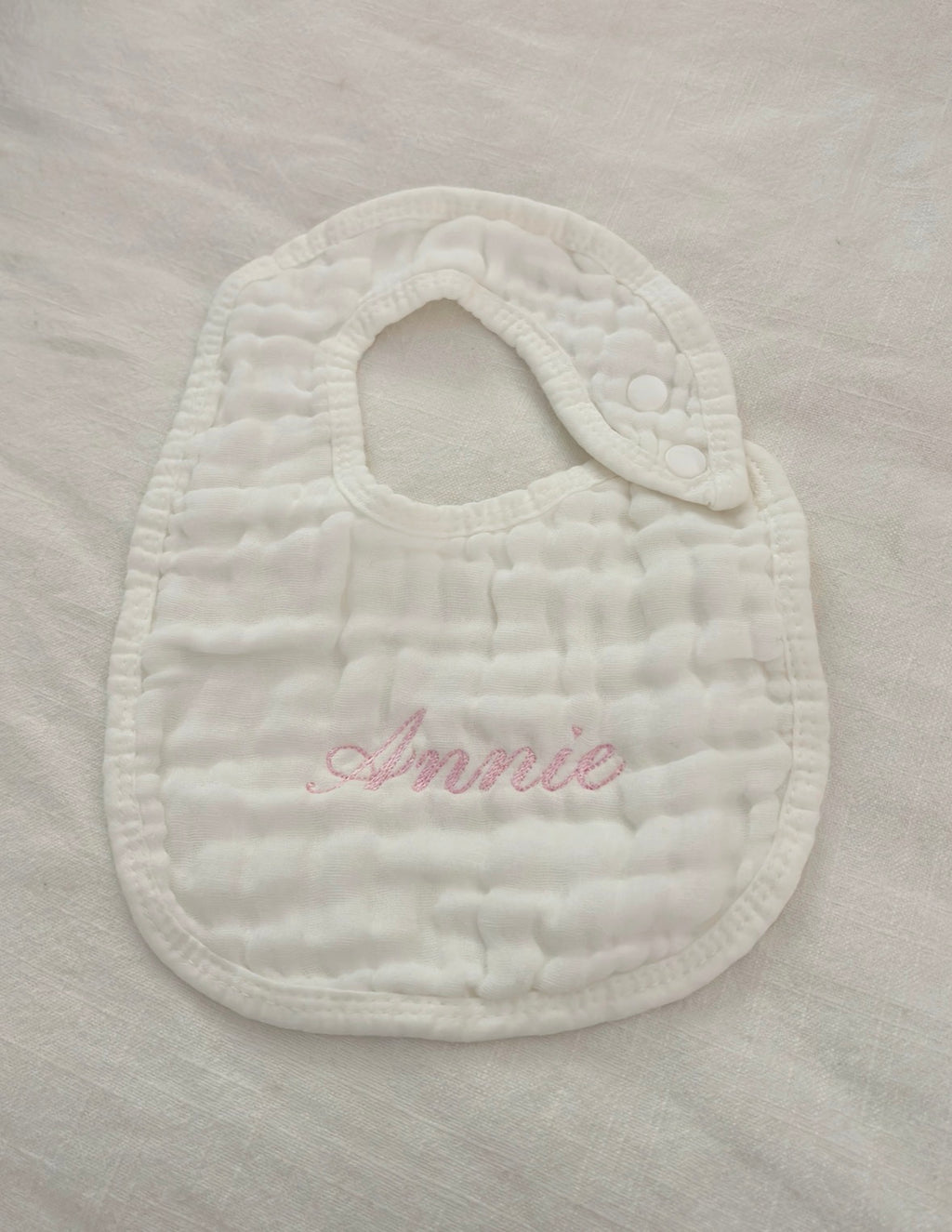 Classic Monogrammed Baby Bib