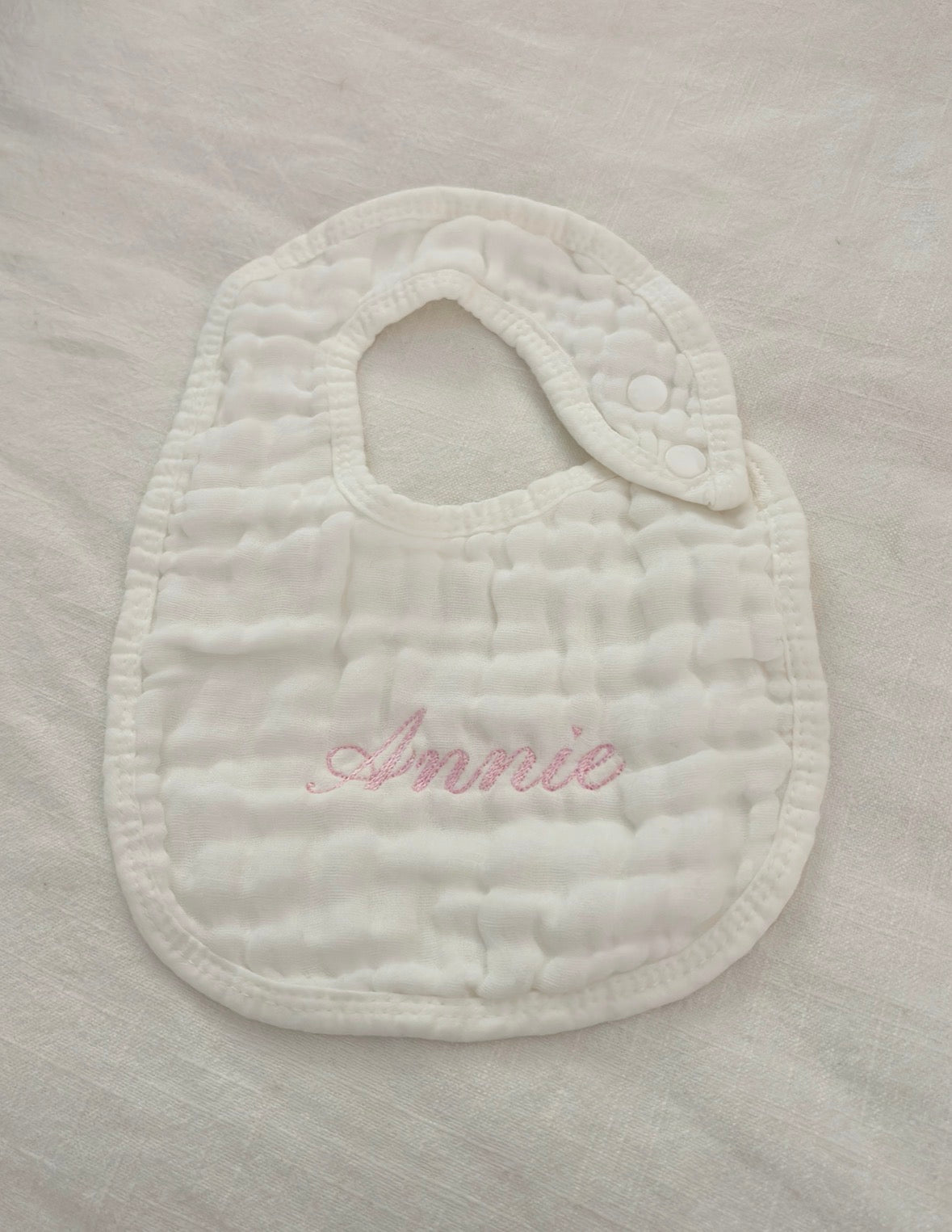 Classic Monogrammed Baby Bib