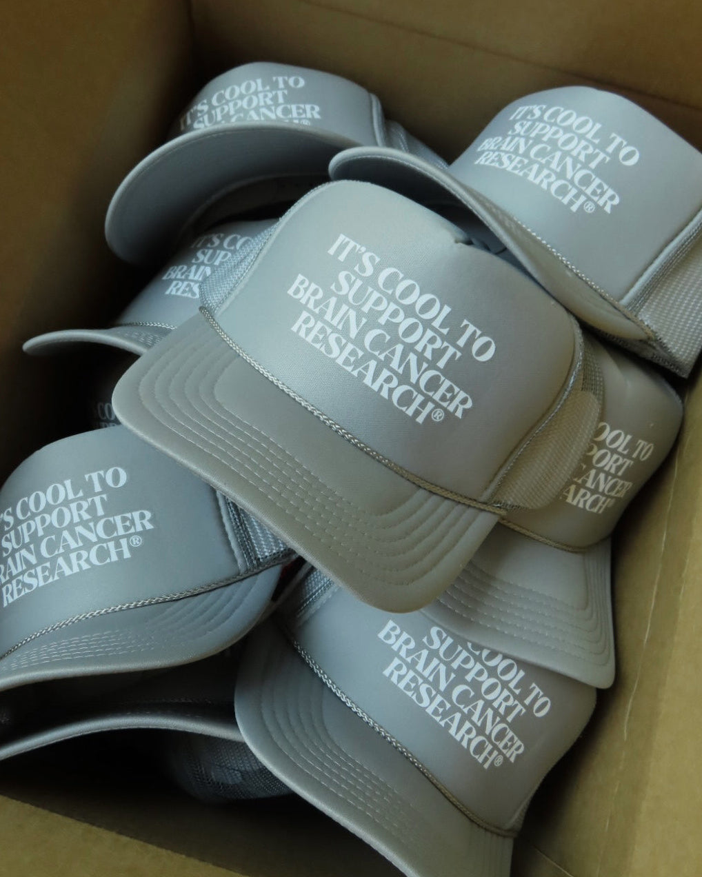 Gray for Glioblastoma x Good Measure Brain Cancer Awareness Trucker Hat - Grey