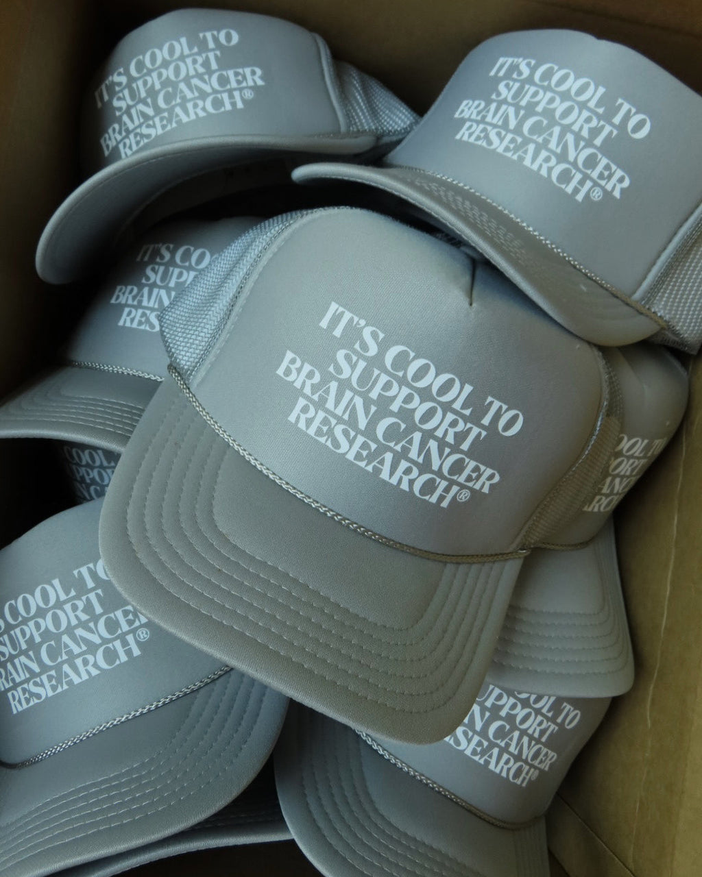 Gray for Glioblastoma x Good Measure Brain Cancer Awareness Trucker Hat - Grey