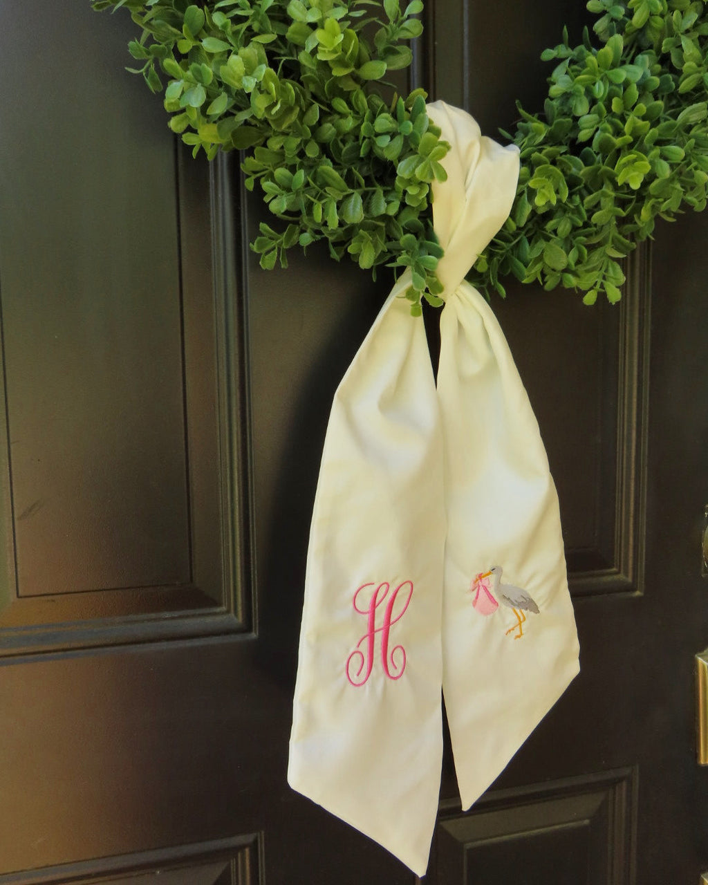 Oh Baby Wreath Sash