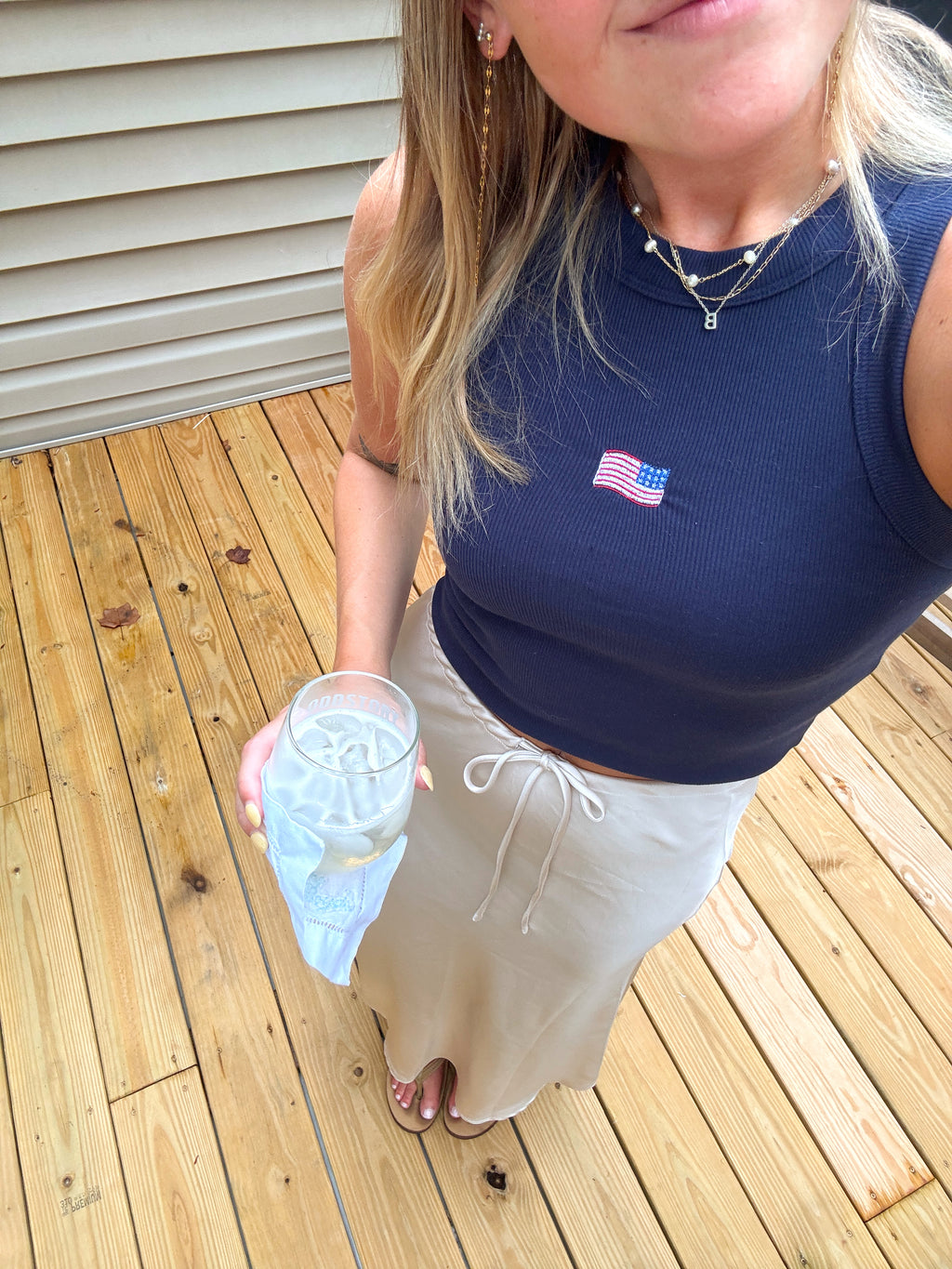 Stars & Stripes Navy Tank Top