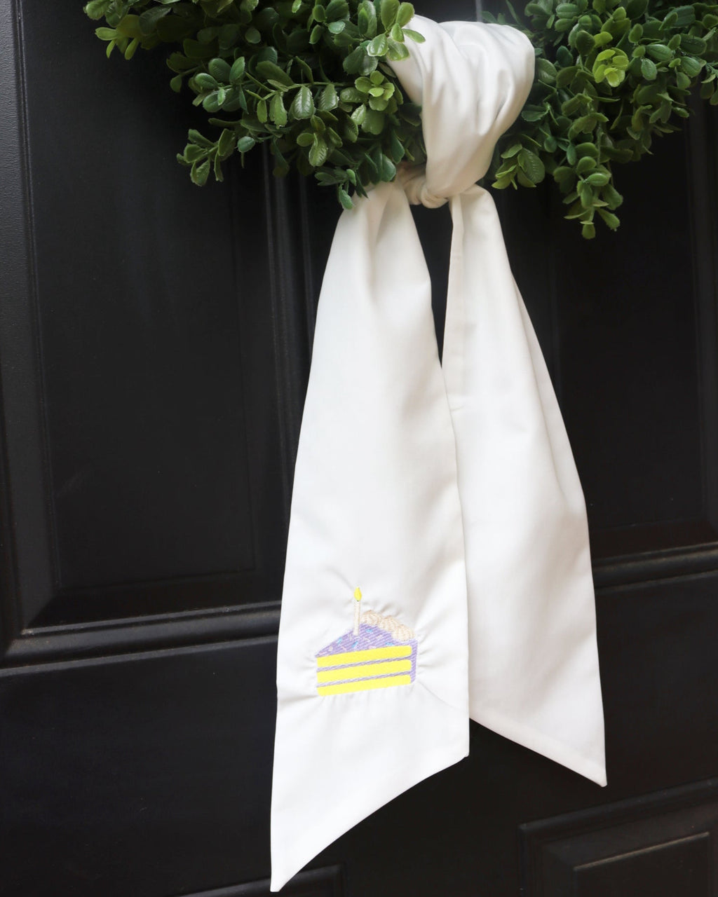 Another Year, Another Party Wreath Sash