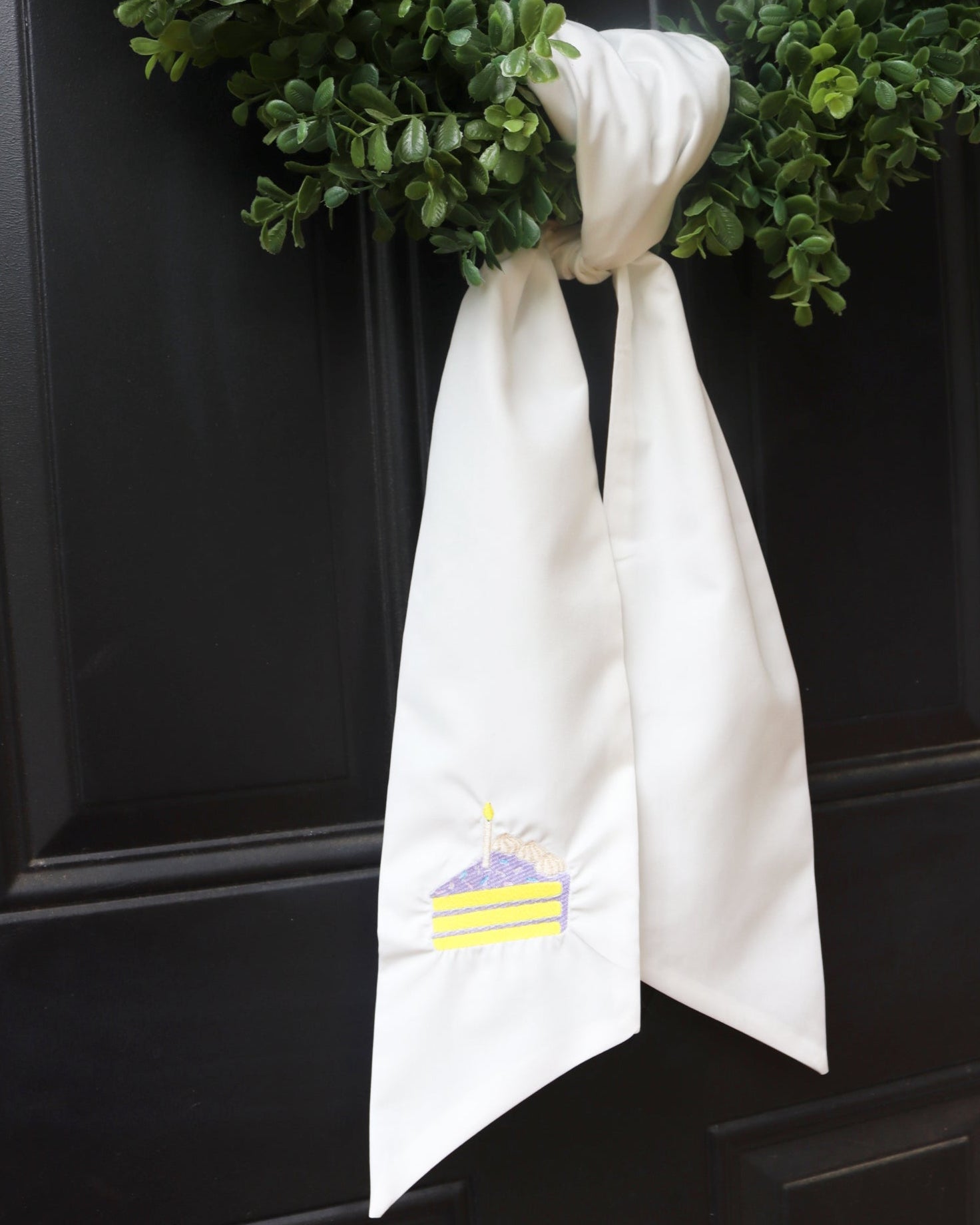 Another Year, Another Party Wreath Sash