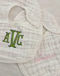 Classic Monogrammed Baby Bib