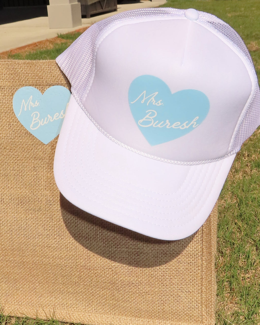 We Heart the Bride Trucker Hat