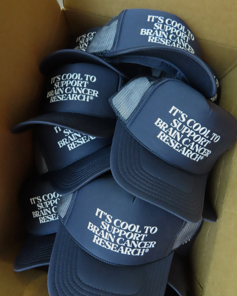 Gray for Glioblastoma x Good Measure Brain Cancer Awareness Trucker Hat - Navy