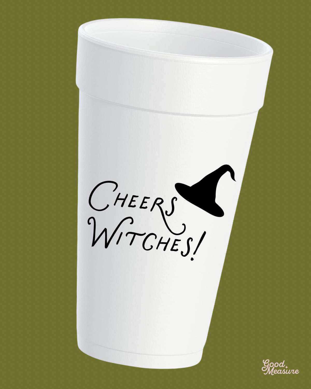 Cheers Witches Halloween Styrofoam Cups