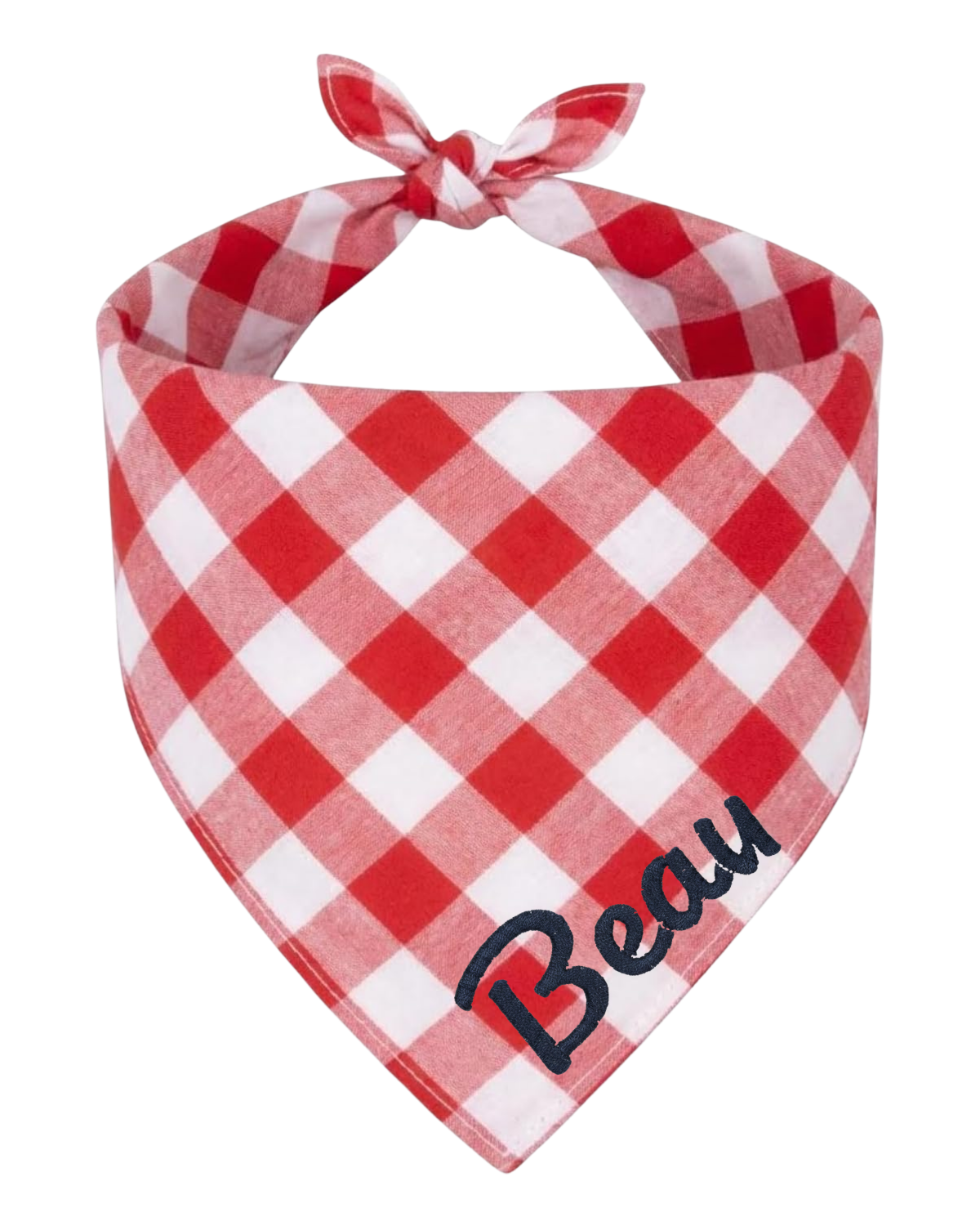 Red, White & Woof Red Gingham Dog Bandana