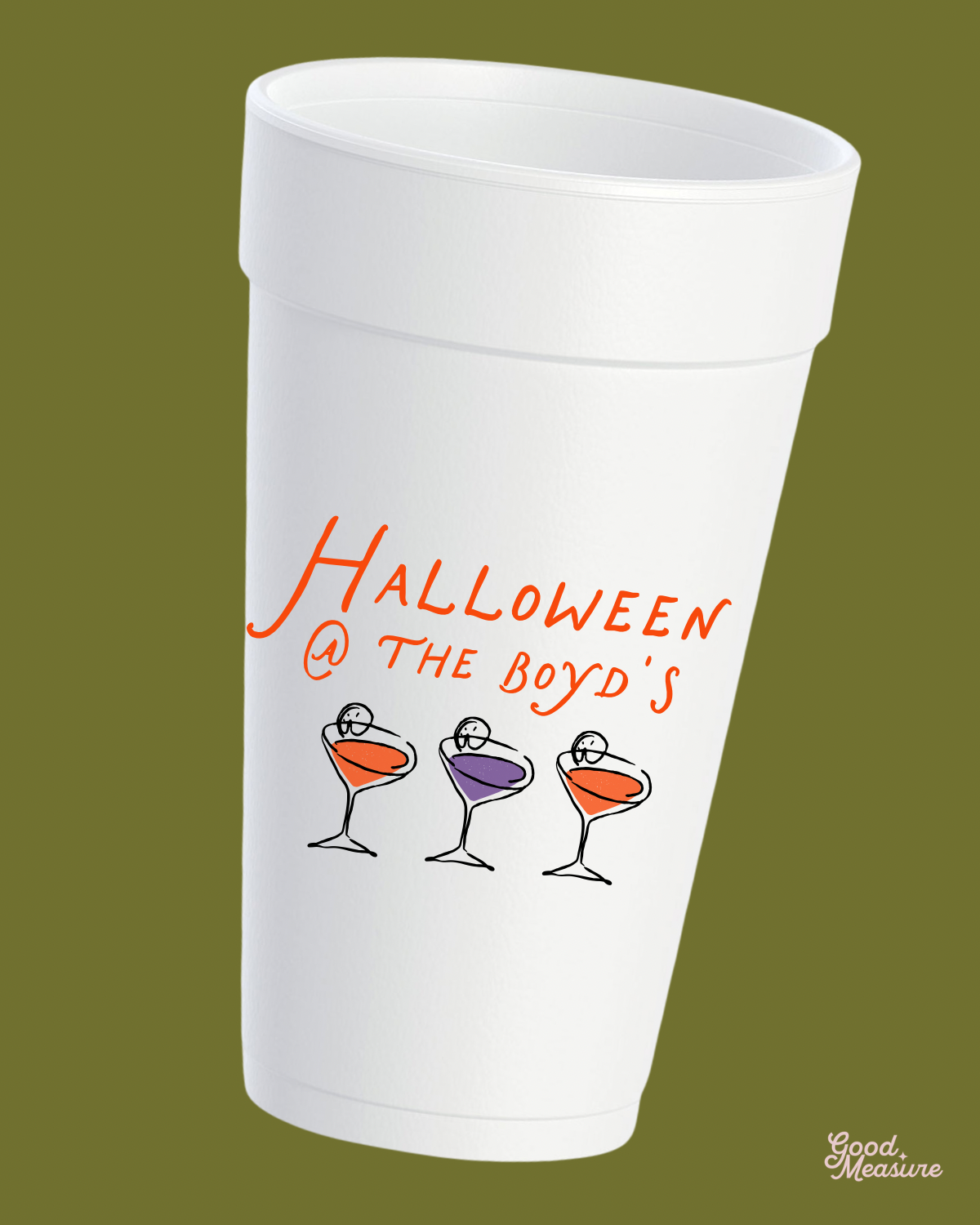 Cocktails @ Mine Halloween Styrofoam Cups