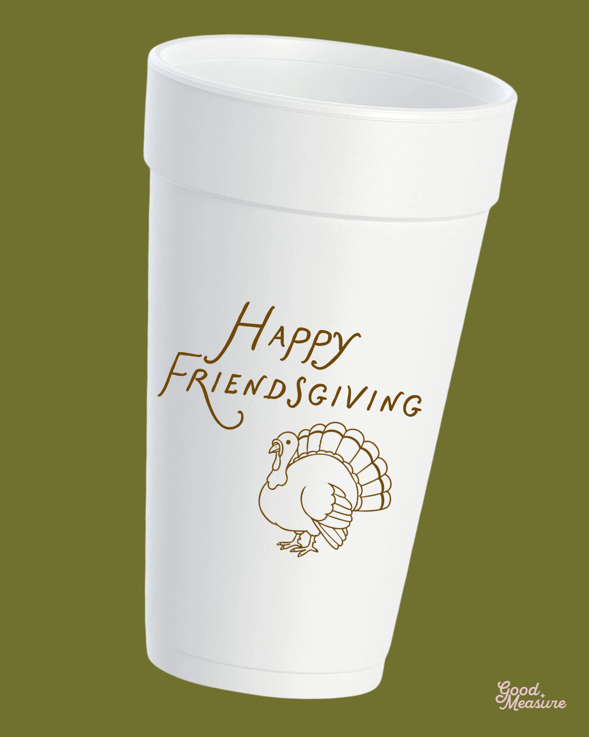 Happy Friendsgiving Thanksgiving Styrofoam Cups