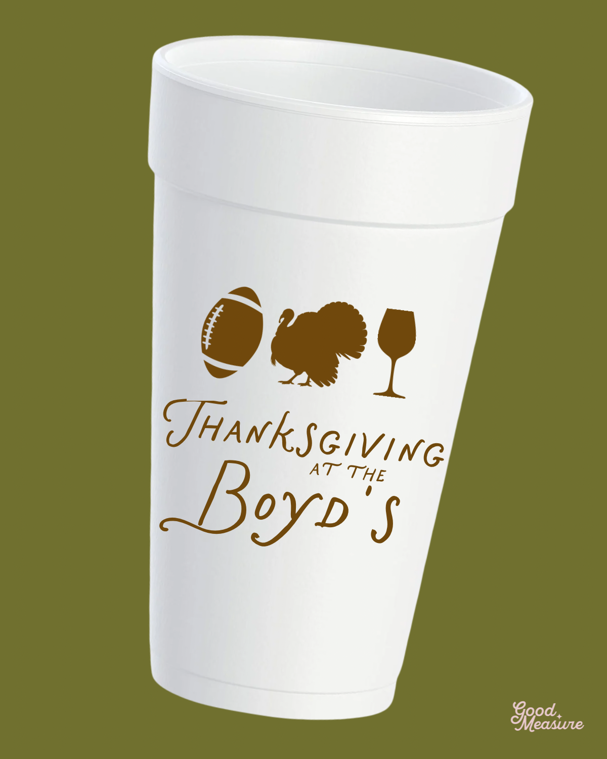 Thanksgiving @ Mine Styrofoam Cups