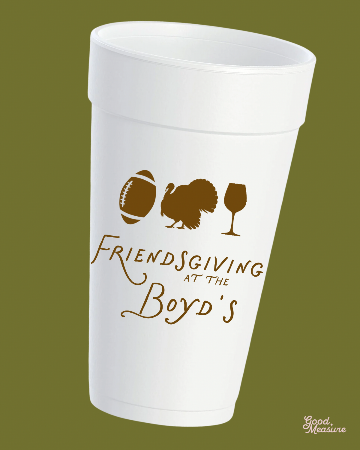 Friendsgiving @ Mine Thanksgiving Styrofoam Cups