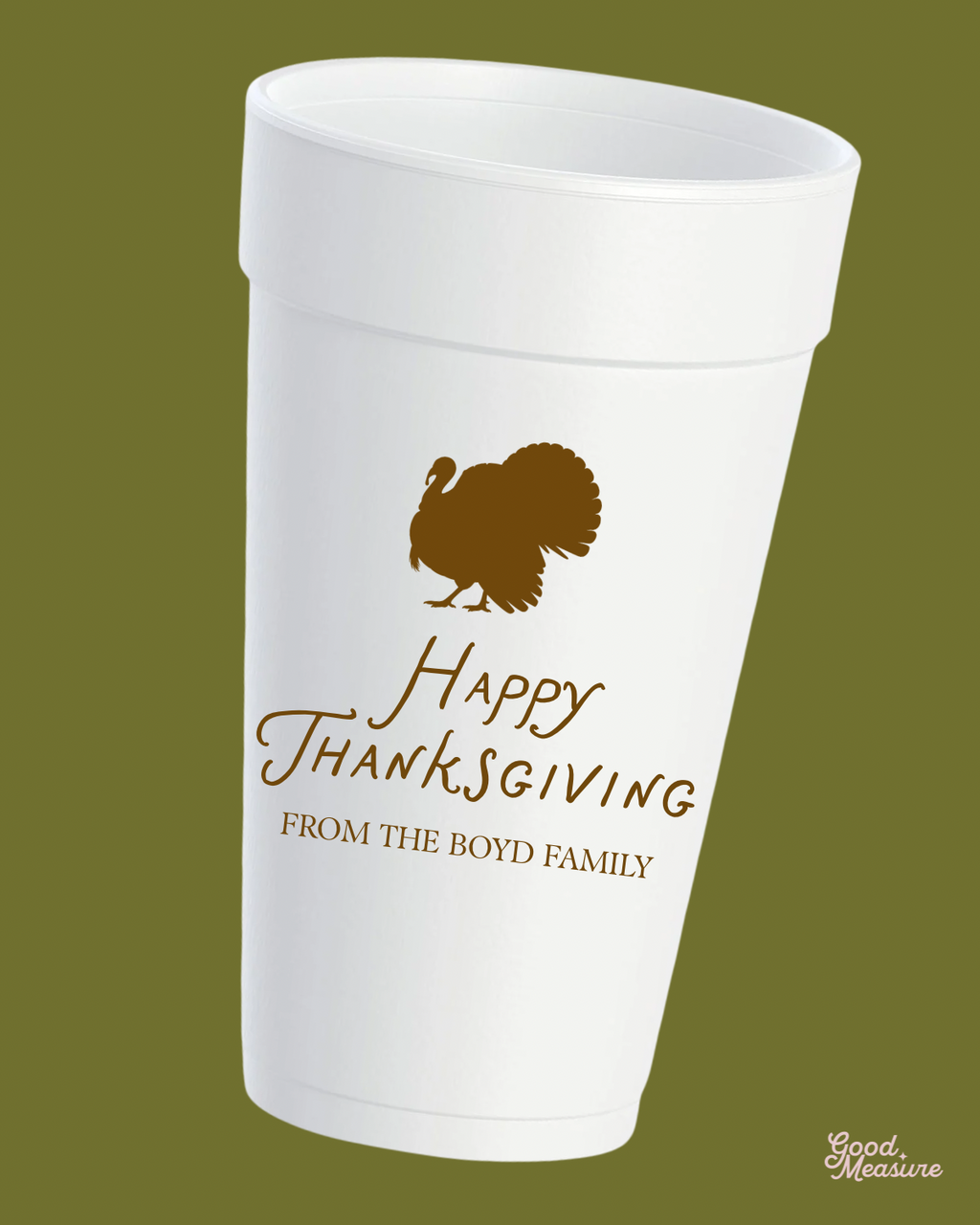 Thanksgiving with Us Styrofoam Cups