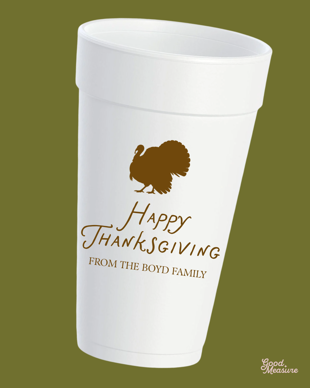 Thanksgiving with Us Styrofoam Cups