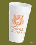 Tigers on Top Tailgate Styrofoam Cups
