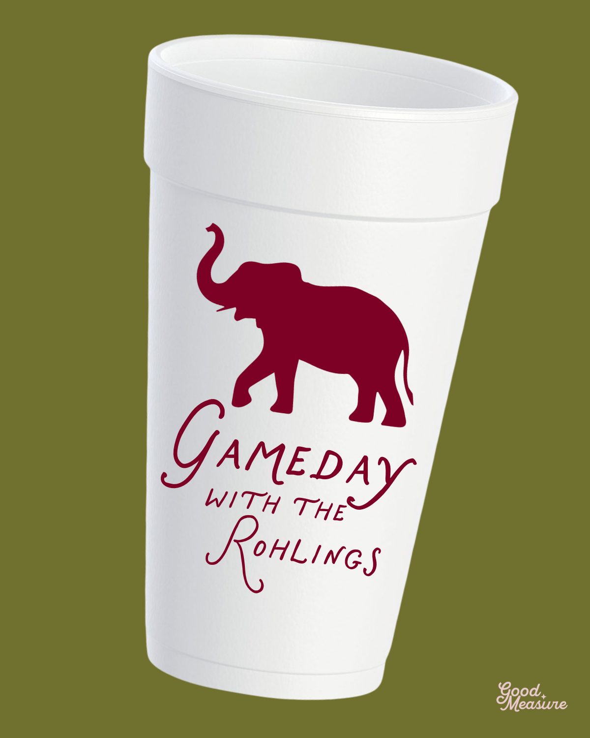 Gameday with the Tide Tailgate Styrofoam Cups