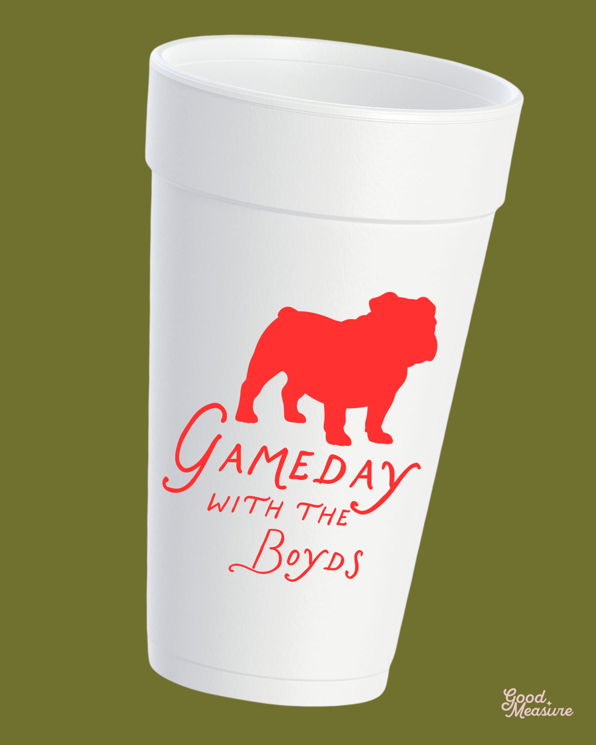 Gameday with the Dawgs Tailgate Styrofoam Cups