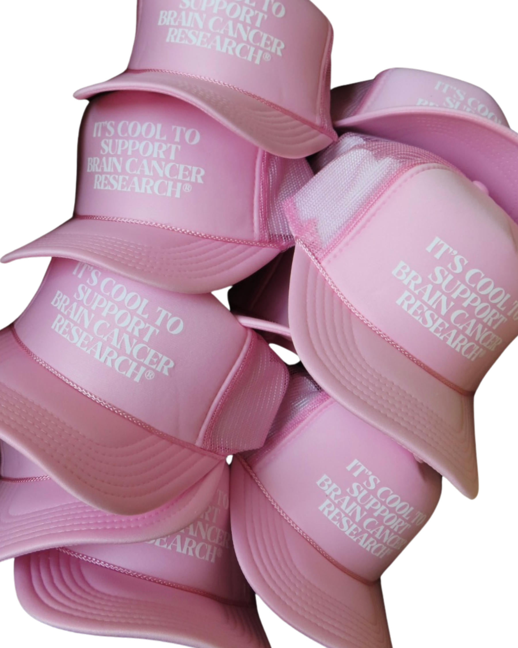 Gray for Glioblastoma x Good Measure Brain Cancer Awareness Trucker Hat - Pink